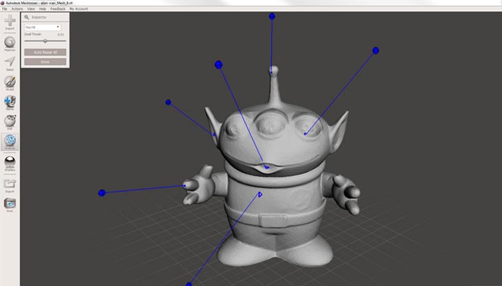 MeshMixer نرم افزار رایگان مدلسازی اتودسک