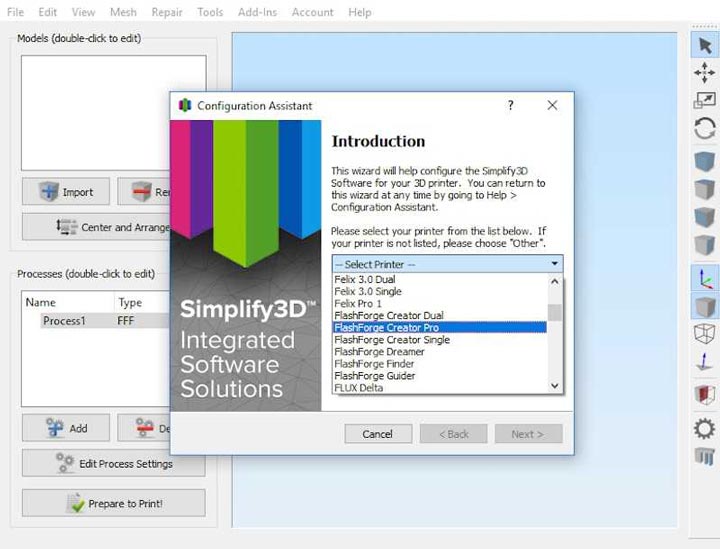 نرم افزار پرینت سه بعدی Simplify3D 