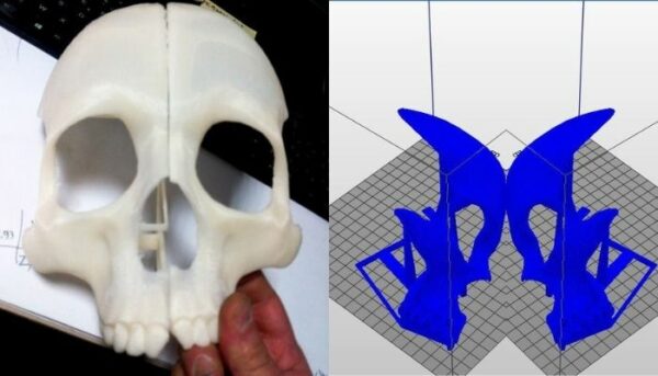 پرینت سه بعدی ماسک جمجمه ماقبل تاریخ